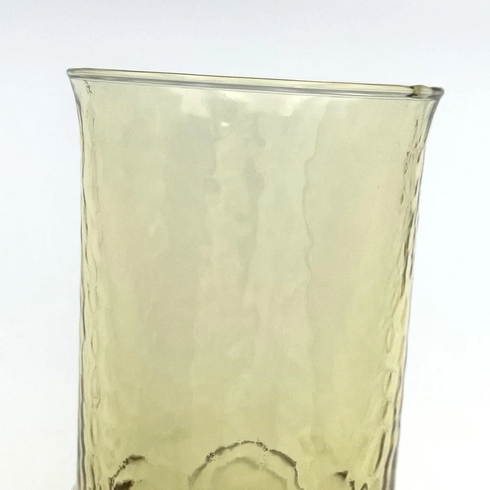 Vintage 1970s Anchor Hocking Heritage Hill Amber Large Tumbler 6.75